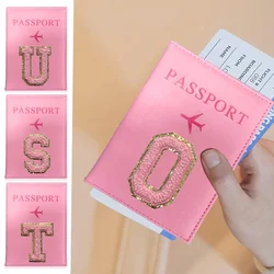 Cover on The Passport Travel Passport Case Pink Letter Series Passports Holder Pink Color Passport Protectives Cover