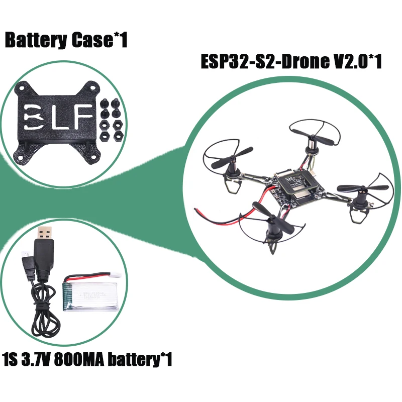 HanNiu ESP32-Drone V2.0 Flight Control Open Source Quadcopter ESP-Drone Drohne Modell Wifi Fernbedienung Crazyflie