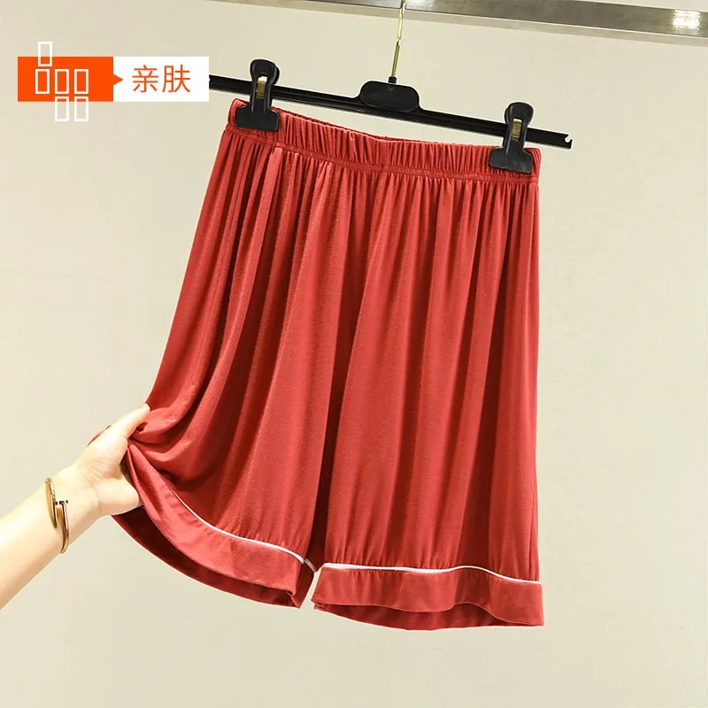 

Женские тонкие повседневные брюки-капри из модала больших размеров, свободные, однотонные, простые, для активного отдыха, спортивные шорты