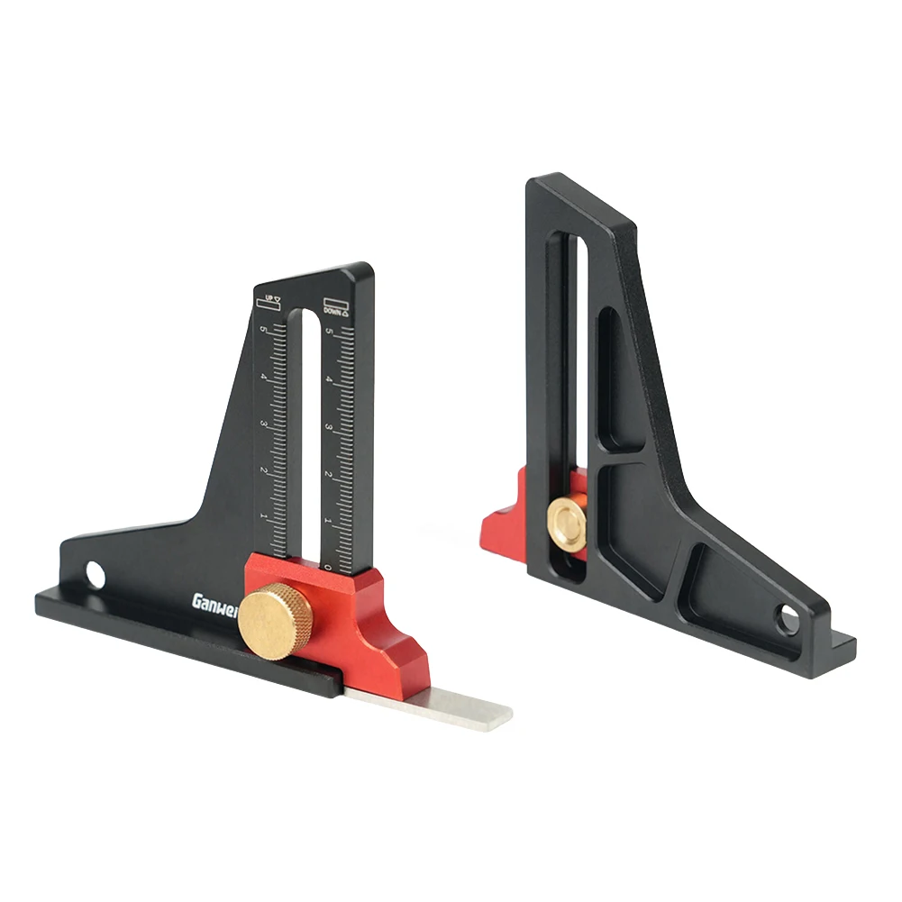 Woodworking Height Depth Measuring Tool Dual Scale Height Depth Measurement for Milling Cutter Trimming Machine Saw Blade