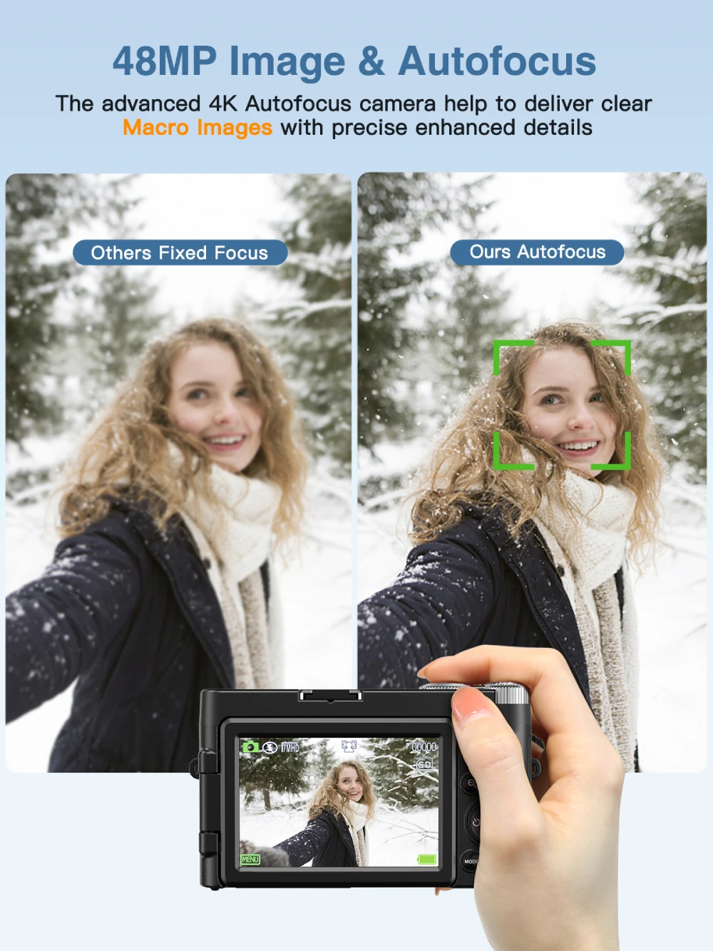 กล้องดิจิตอล HD 4K สำหรับถ่ายภ - Beauty Makeup Camera บทวิจารณ์และราคา