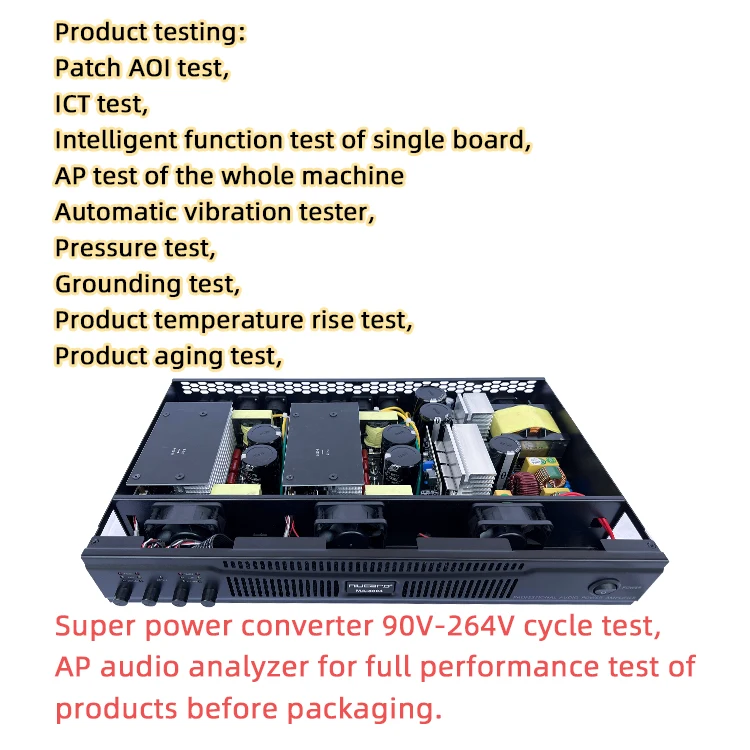 E-Series1.5U amplifier daya speaker digital profesional, penguat daya model 4 saluran 33600W