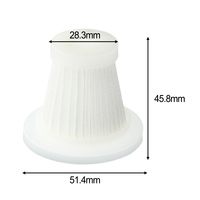 1-3 Brand New Washable Reusable 656/107 Hypa Filter Element Dust Filter For Mini Wireless Vacuum Cleaner Easy Disassemble