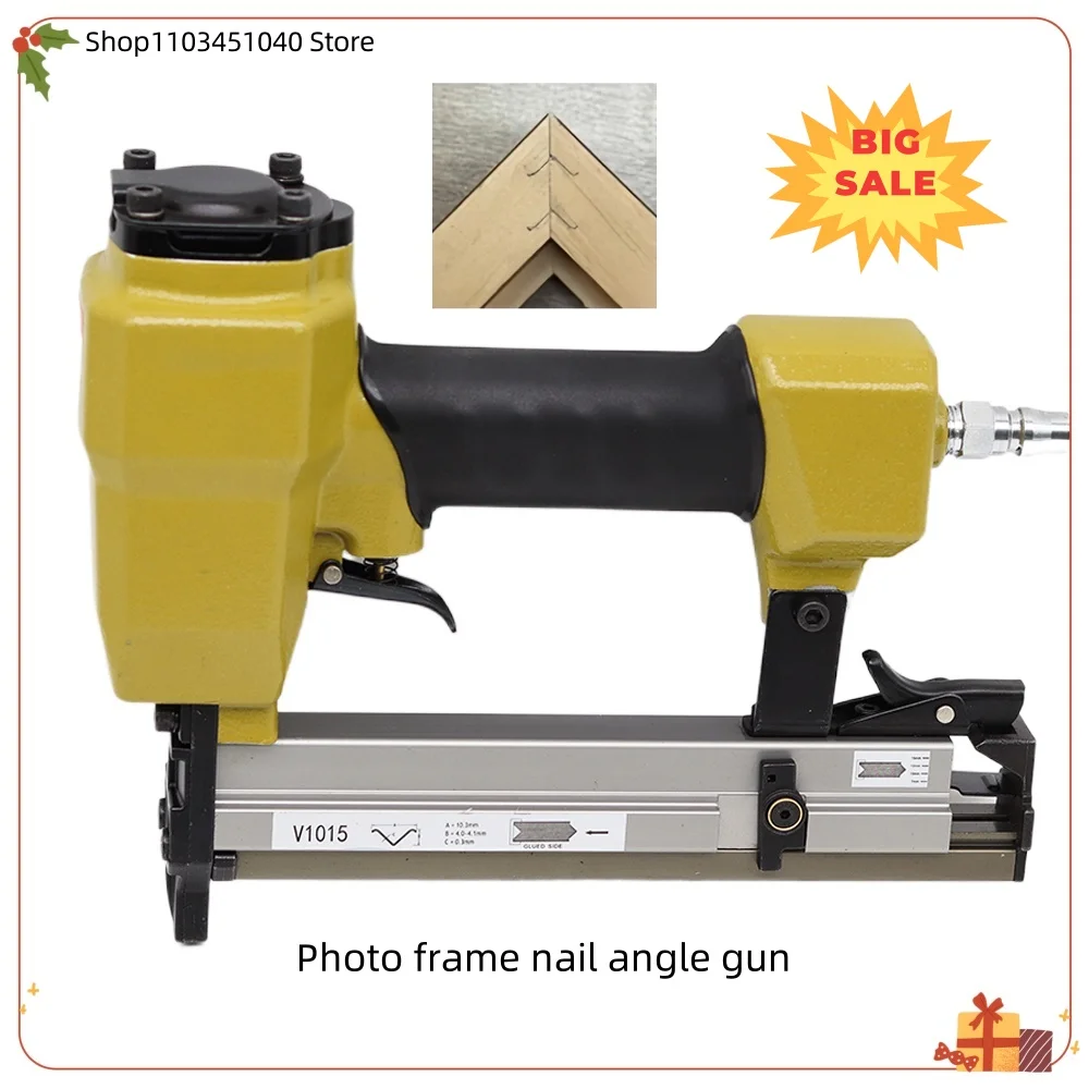 New V1015 V-shaped nail gun picture frame photo frame back nail angle studio photo frame 45 degree pneumatic gun angle nail gun