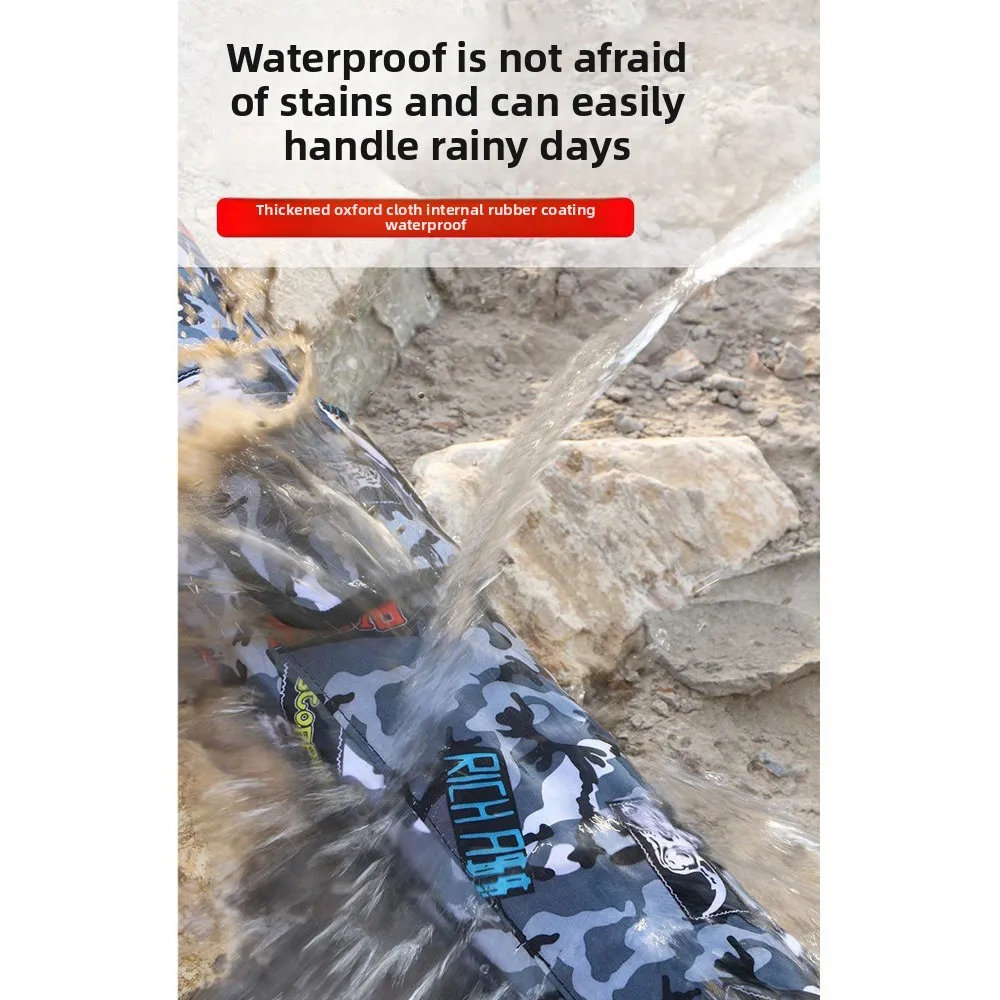 Multi-function Fishing Rod Cover Portable Foldable Fishing Rod Holder Thicken Canvas Oxford Cloth Fishing Gear Fishing Trip