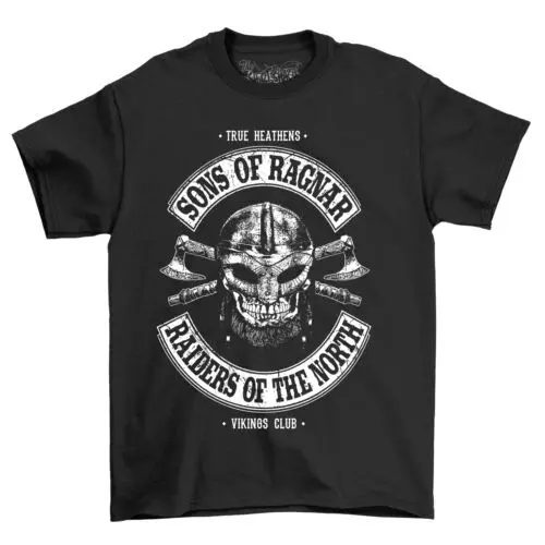 Sons of Ragnar Viking Skull T-Shirt - Funny and Fierce! Unleash your inner warri