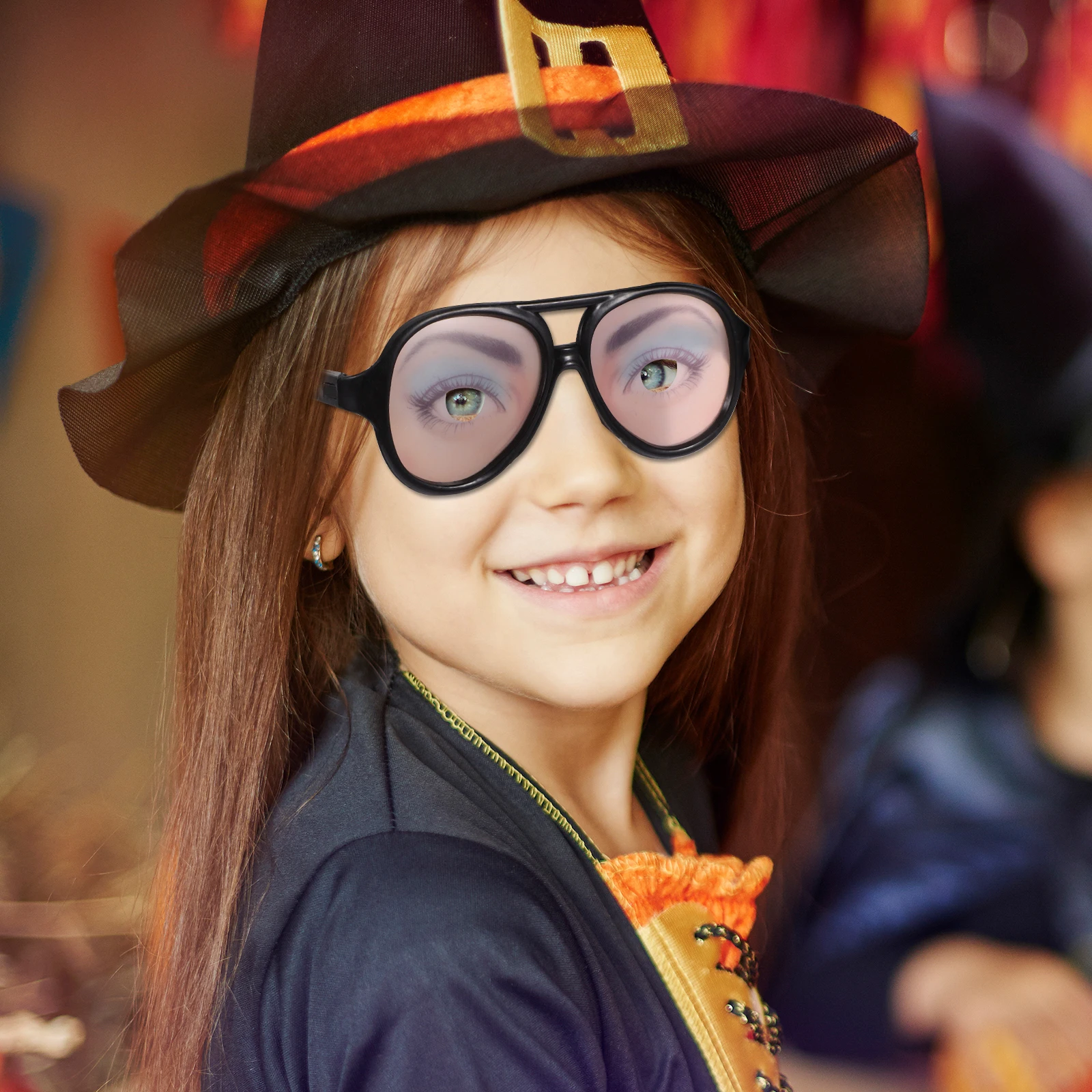 

6pcs Glasses Halloween Eyeglasses Party Halloween Glasses Prop Favor Cosplay Prop Frames for Photos Games Accessories