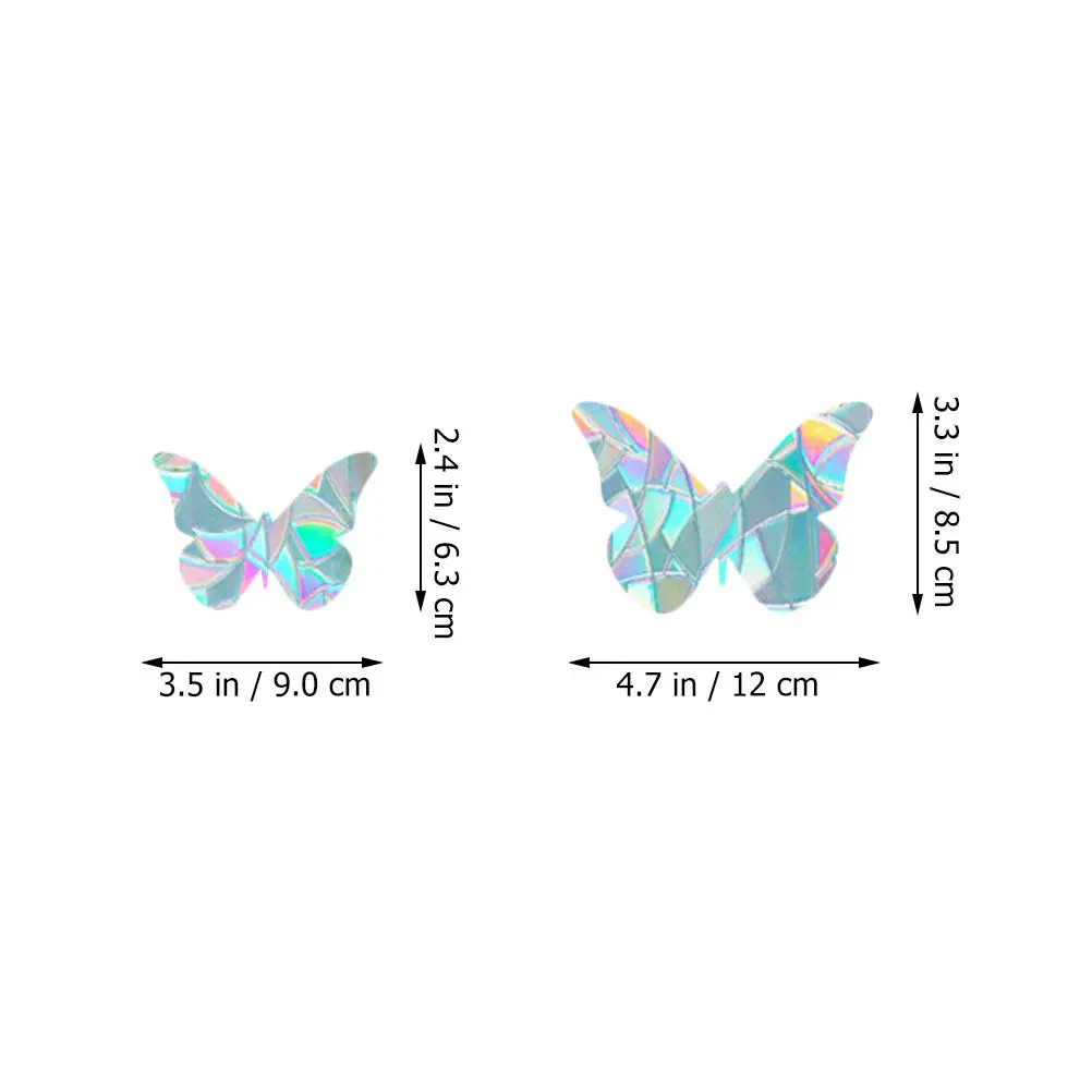 1Set Window Cling Bird Strike Prevention Decorative Static Removable Anti-Collision Sticker Anti-Collision Window Cling