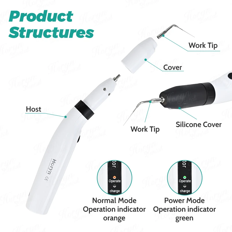 LED den tal Wireless Ultrasonic Activator Endo Ultra Activator Ultrasonic Washing Tooth with 6 Tips den tistry Tools
