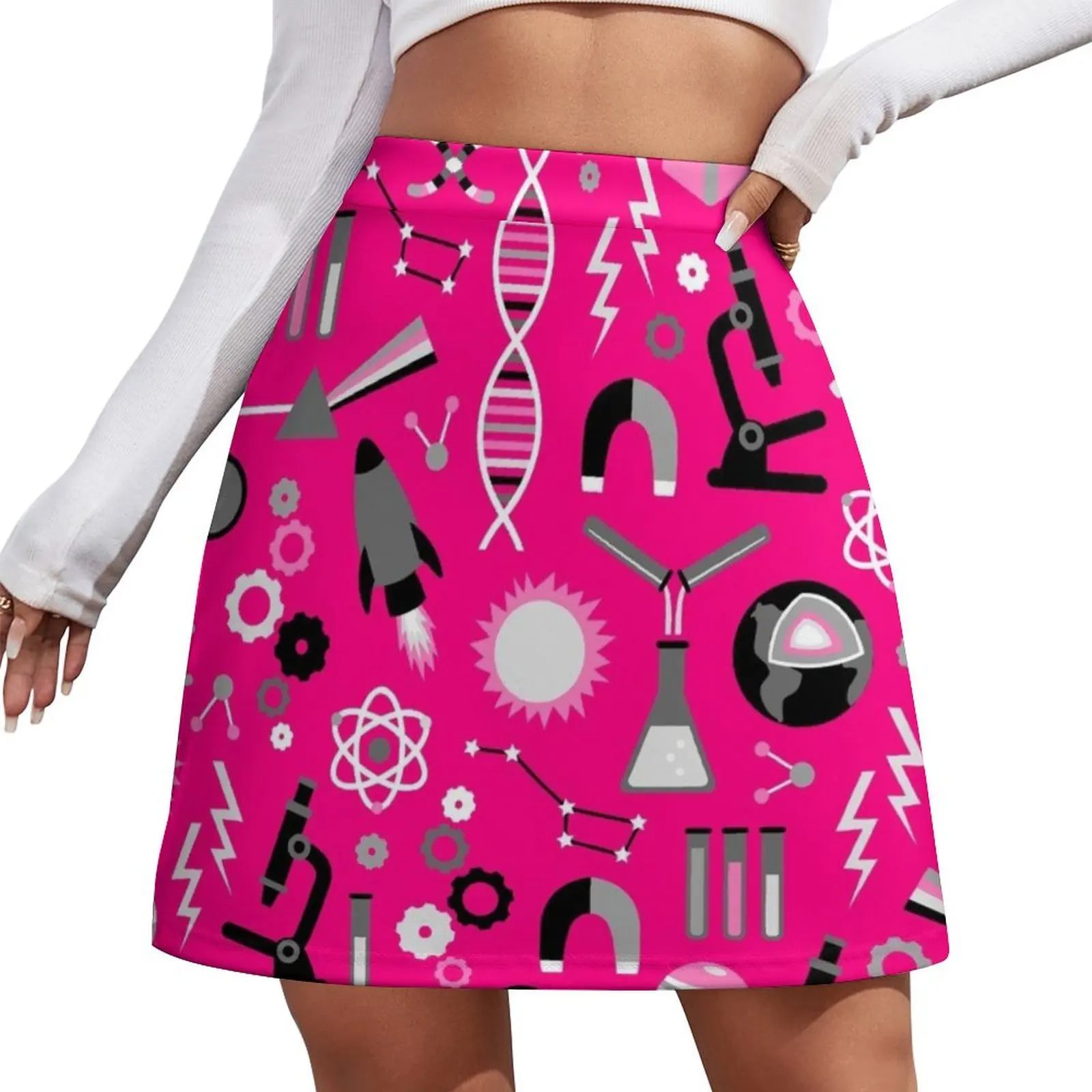 

Science Studies Mini Skirt Woman short skirt Dresses Women skirt