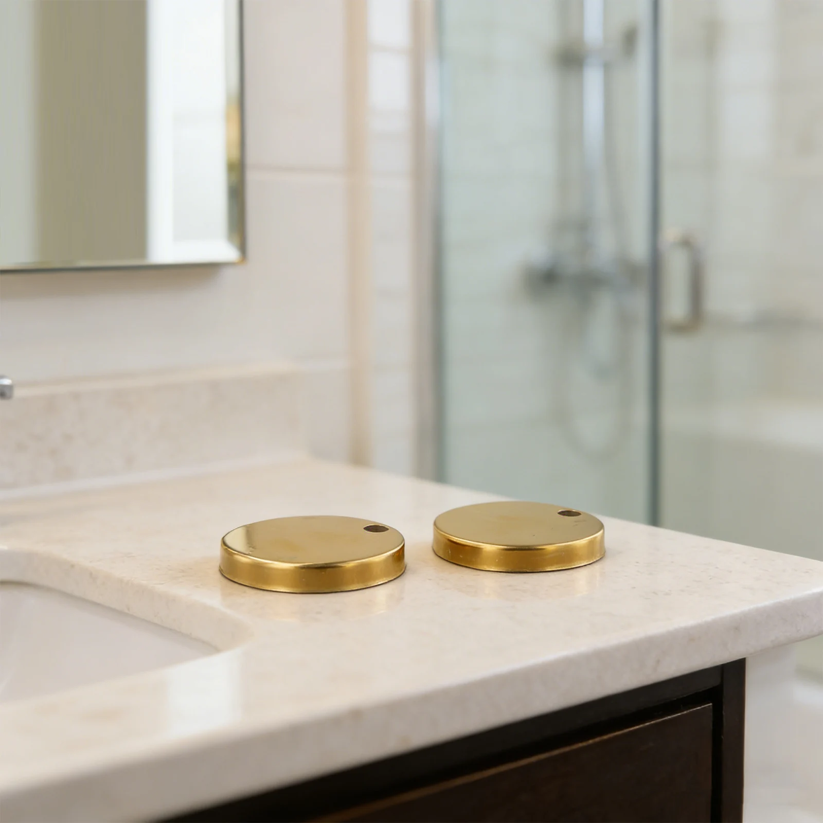 Decorative Hinge Fixings Stainless Steel Covers Toilet Improvement Metal Cover Concealed Screw Heads Easy Maintenance