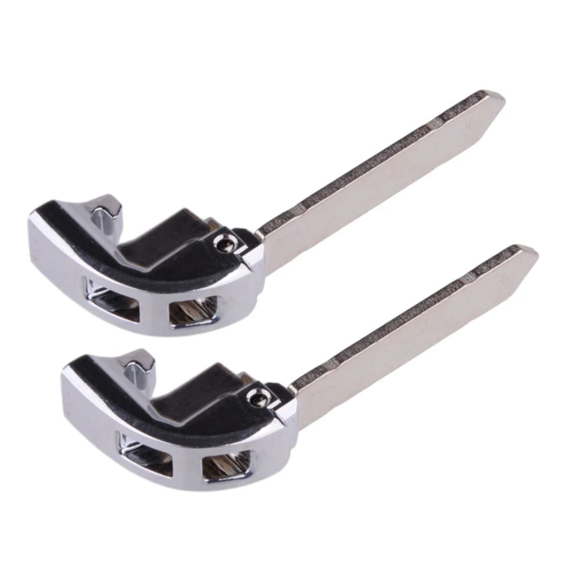 Lama chiave di emergenza con inserto non tagliato da 2 pezzi adatta per Honda CR-V Civic Accord 2023 2022 Argento