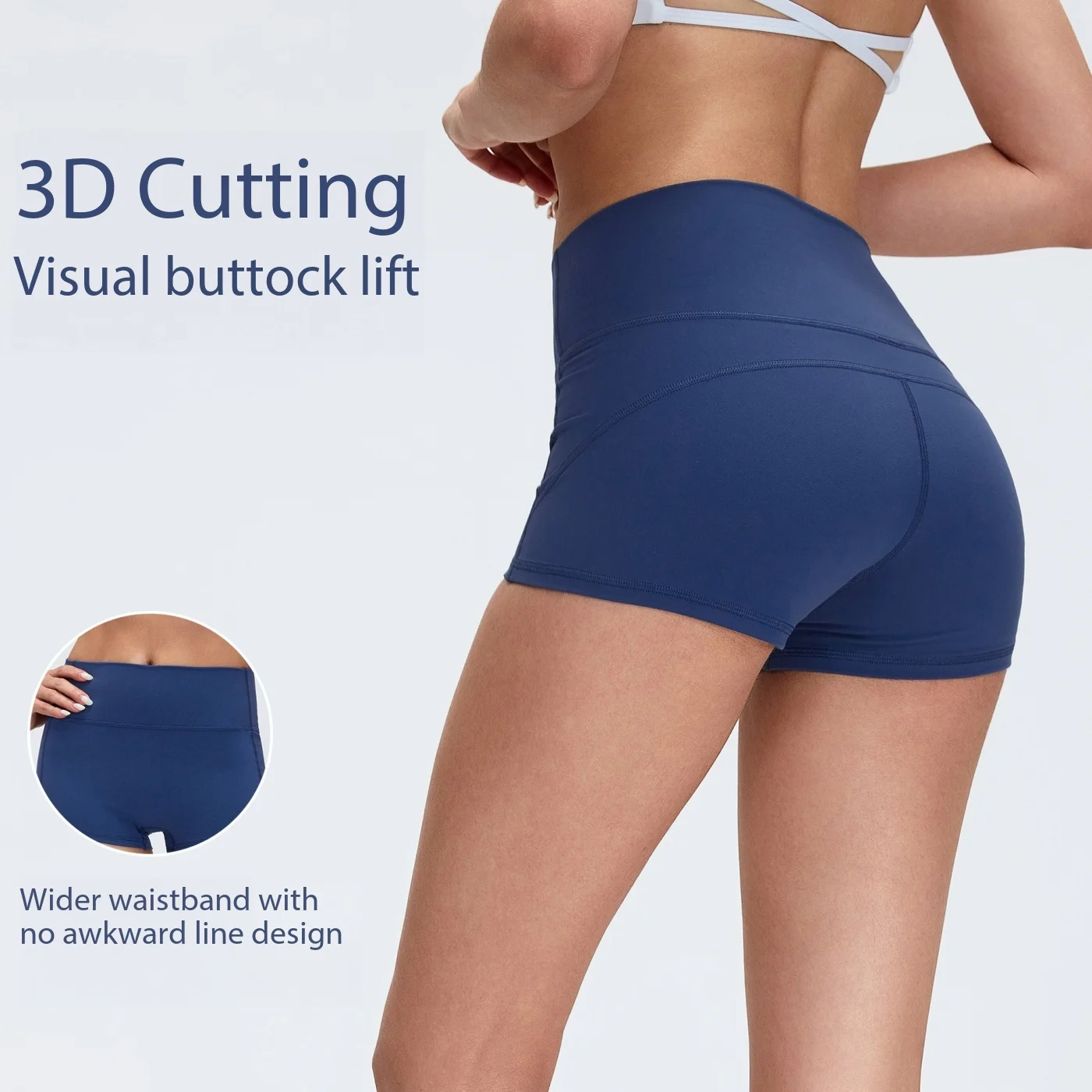 Lemon High Waist Yoga Shorts Women Fitness Butt Lift Sports Shorts Running Cycling Solid Color Yoga Legging Gym Elastic Tights
