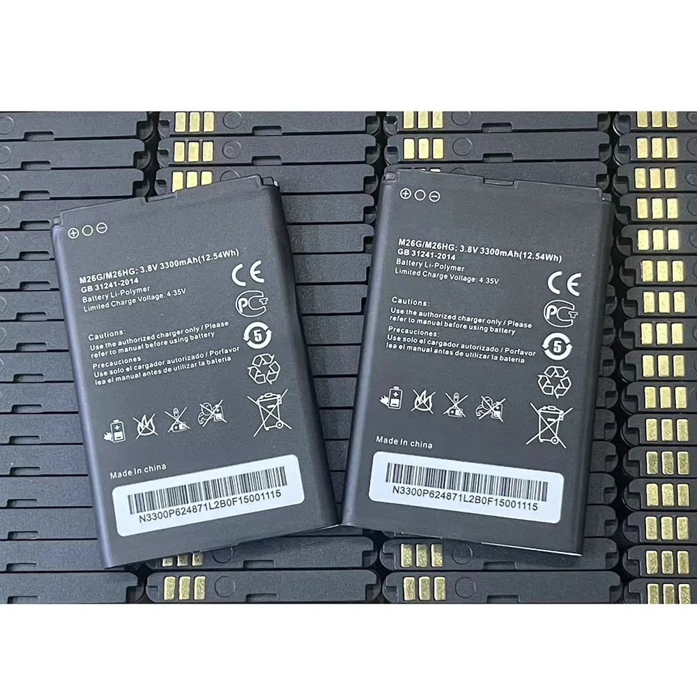 3300mAh M26G M26HG M26MG M27HG Replacement Battery For GEXING W01 BENTENG M100 M20 4G LTE Portable WiFi Router Modem Batteria