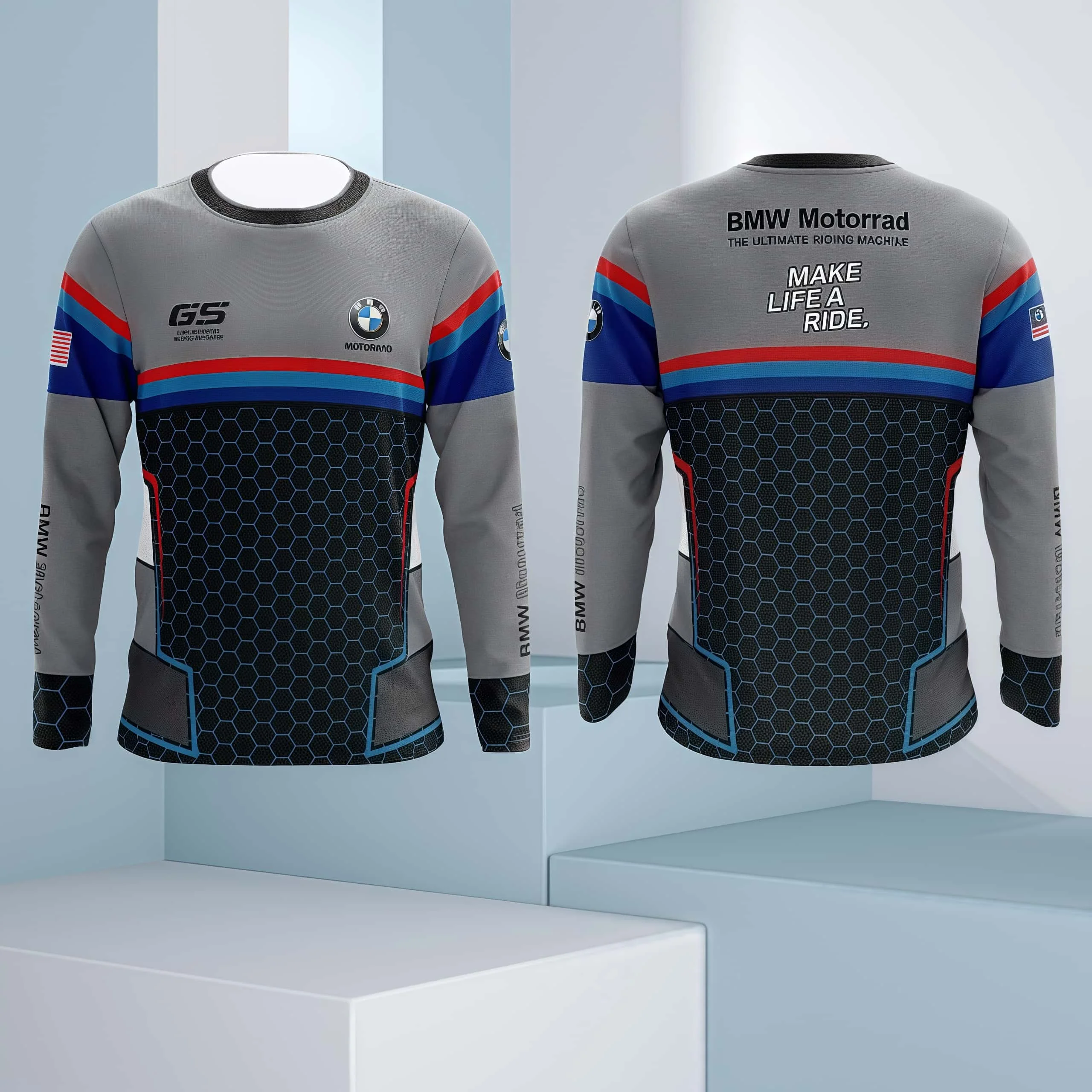 

Быстросохнущая, медленная бестселлерная футболка с длинными рукавами, футболка для мотоцикла BMW, высококачественная футболка с длинными рукавами для мотоцикла BMW