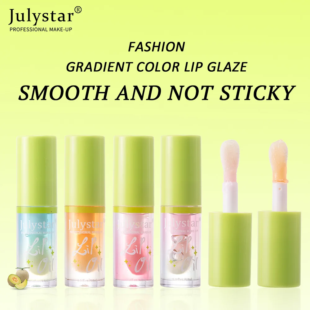 Glossy Shine Lip Gloss Lip Oil Hydrating Lips Watery Finish Moist Lips Makeup Hot Selling Cross-border Daily Lip Care Cosmetics