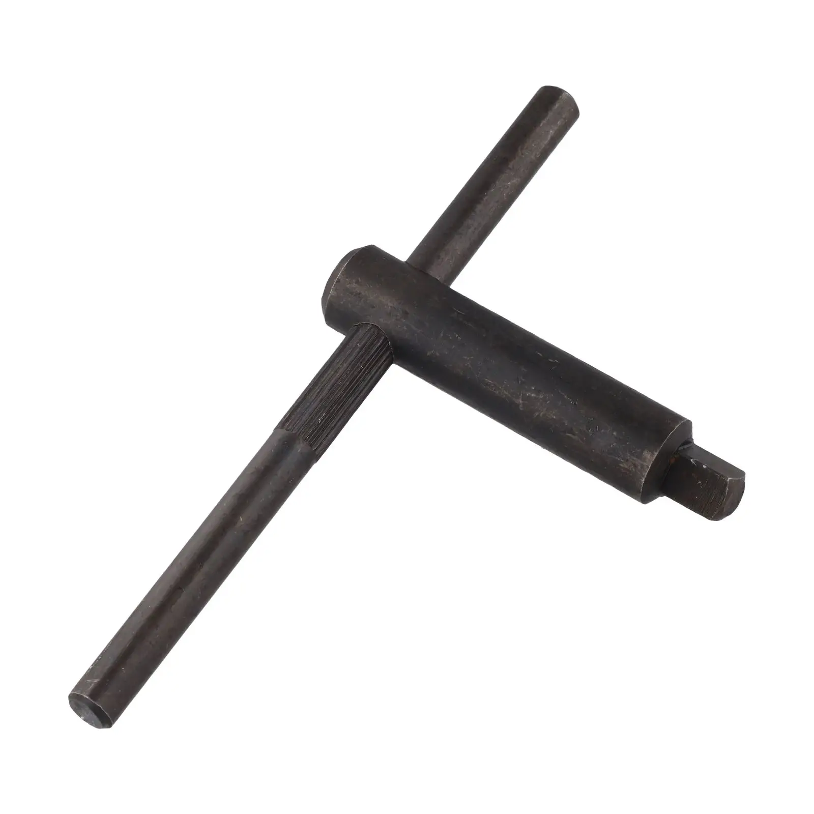 Carbon Steel Chuck Square Key Wrench T-Handle 8mm Black Oxide Anti-Slip Grip For Milling CNC Machine Tool