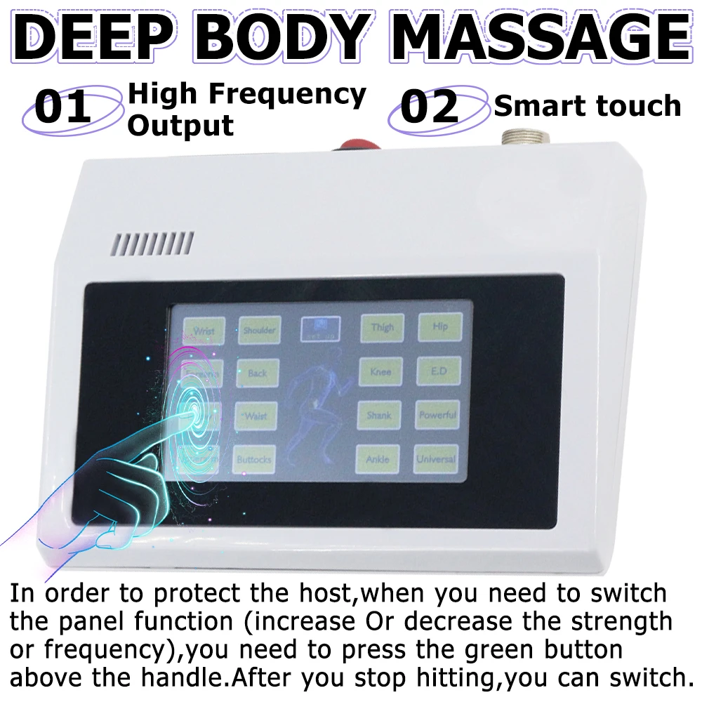300MJ Shockwave Therapy Machine For Effective ED Treatment And Knee Pain Relief Home Massage New Physiotherapy Shock Wave
