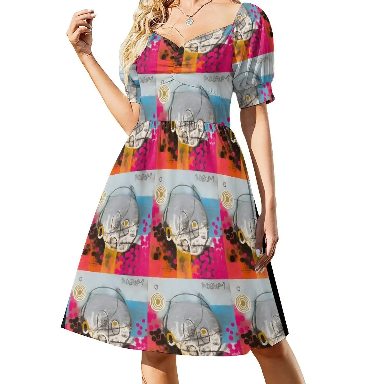 

You Look At Me & I Look At You. Short-Sleeved Dress ladies dresses for special occasions summer dress woman 2025