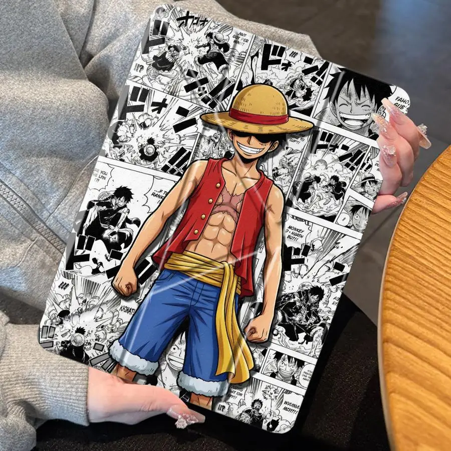 One Piece Luffy Holder Cover Tablet Case For iPad Pro 2025 Mini 6