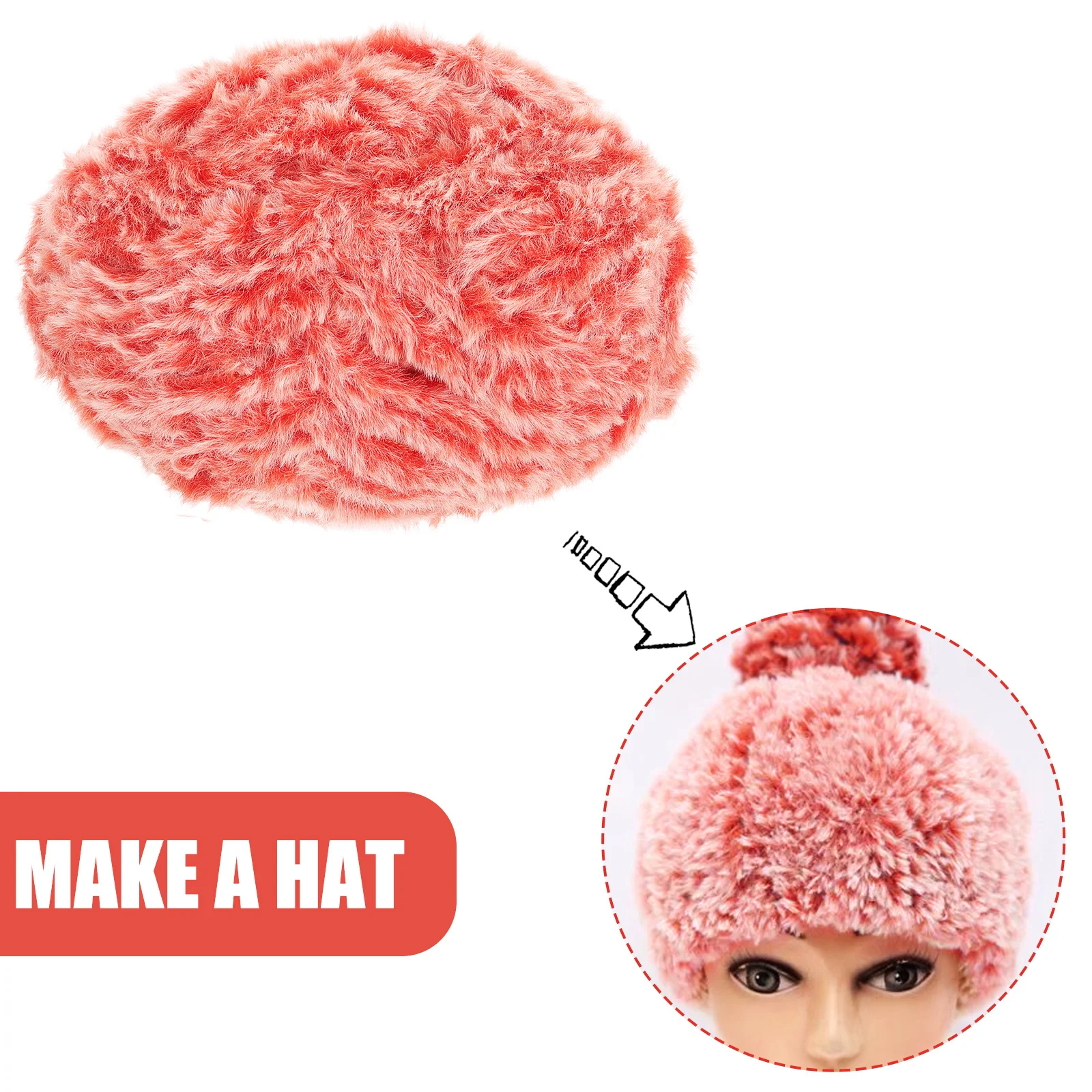 

Hand-Knitting Yarn Crafts Making Acrylic Soft Skin-Friendly Crochet Supply Supple Acrylic Fibers for DIY Craft Projects