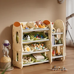 New Design Children Toy Storage Organizer Rack With Display Stand Home Large Capacity Storage Cabinet Scientific Classification