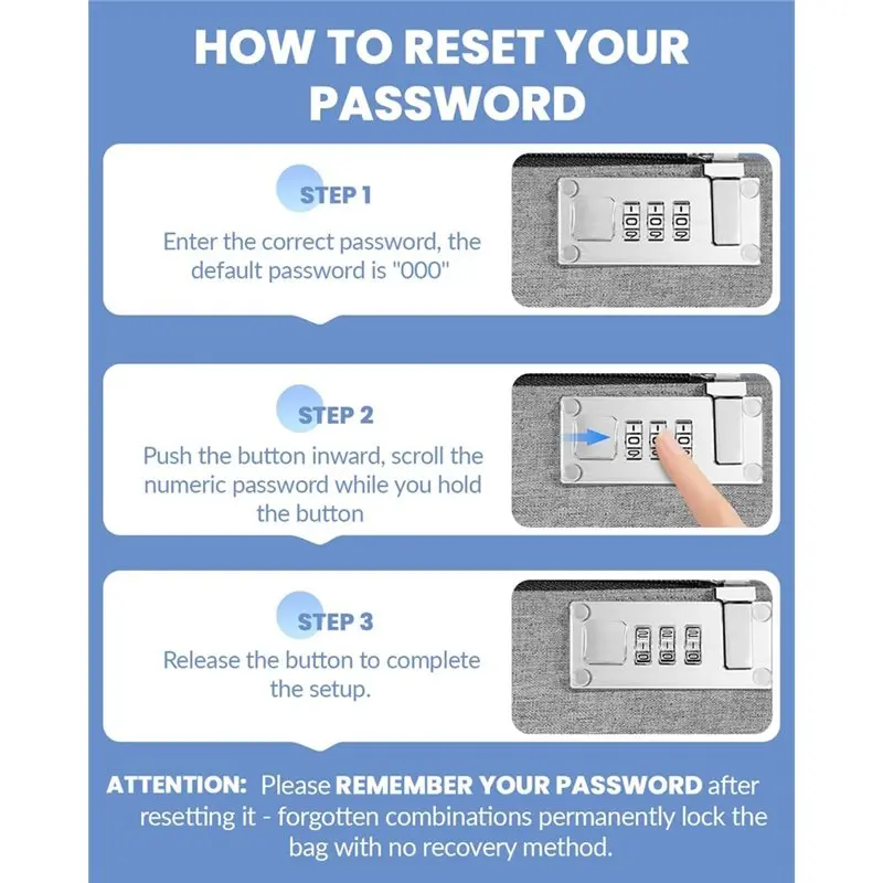 【THANKSGIVING DAY】Aerthezu Money Bag With Lock, Zipper Secure Cash Storage Bag, Travel-Safe Lockable Bank Carry Case- 2 Pack In