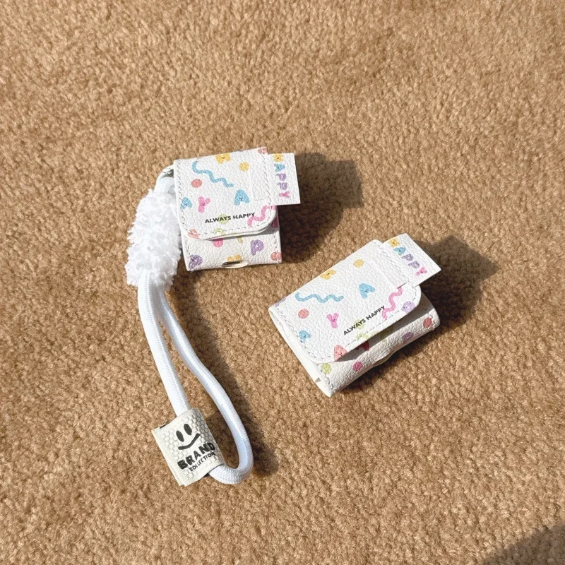Etui z kolorowymi literami do słuchawek AirPods 4 Airpod 1 2 3 Pro Pro2 Bluetooth Earbuds Charging Box Ochronne etui na słuchawki