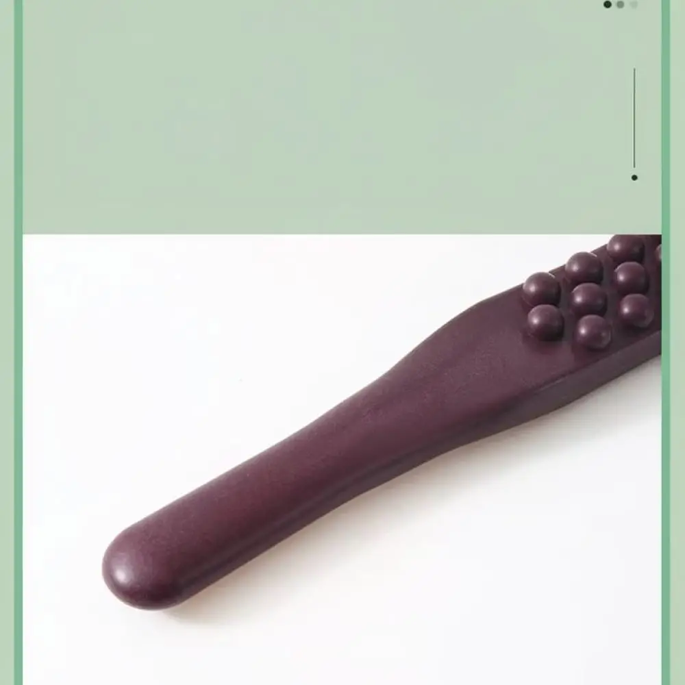 Double Row Massage Stick Meridian Dredging Tool Body Muscle Relief Back Leg Abdominal Care Scrapping Roller Device