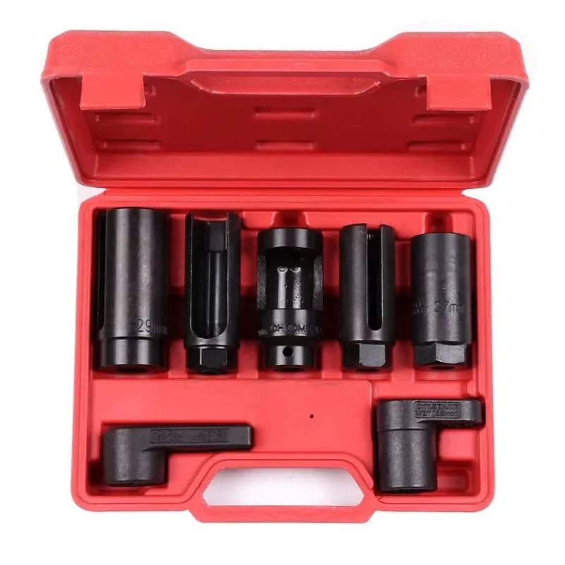 7pcs Auto Repair Diesel Oxygen O2 Tubing Sensor Socket Set Tools Kit