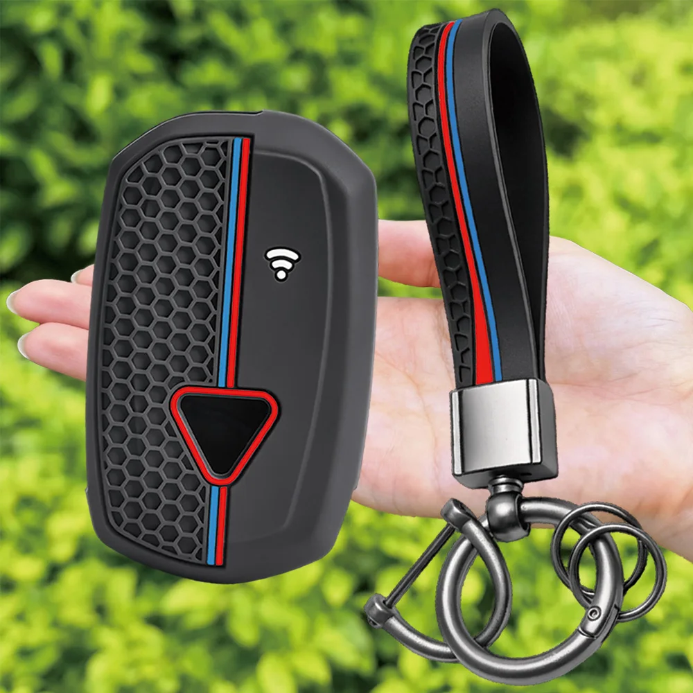 Hot sale Motorcycle Keychain Key Cover for Triumph Speed Triple XC XE Scramble 1200 Rocket III Silicone Key Case Holder