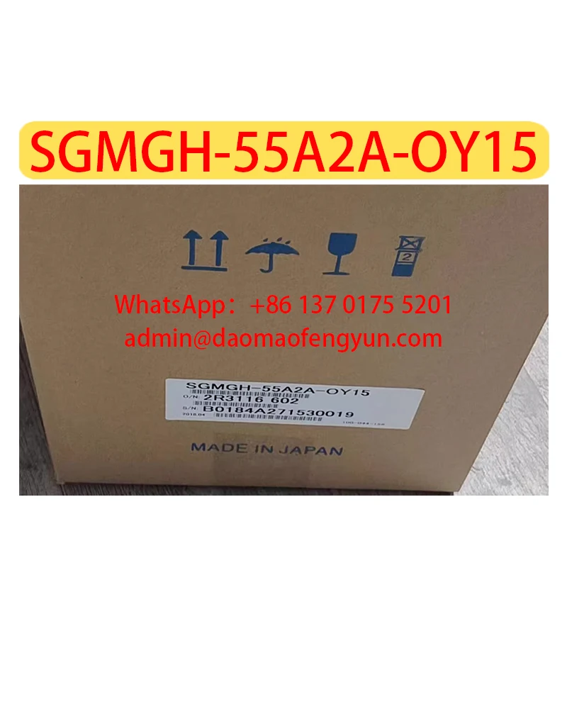 

SGMGH-55A2A-OY15 Brand New Servo Motor SGMGH 55A2A OY15，Fast shipping