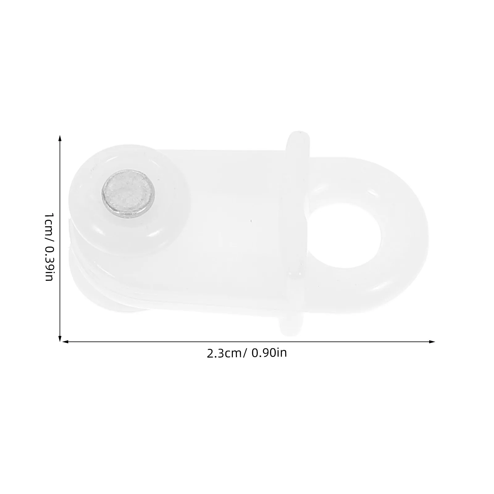 100Pcs Curtain Track Gliders Double Wheel Plastic Pulleys for Ceiling Window Rails Silent Sliding Accessories