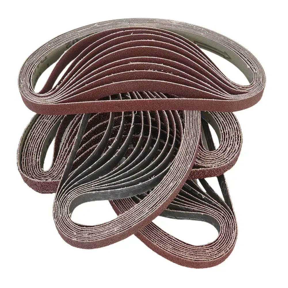 60pcs Sanding Belts 13x457 Mm 40/60/80/120/180/240 Grit Sander Belts for Black & Decker Power Files BD 280, BD 282 E, BD 290, BD