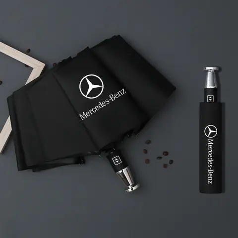 자동차 자동 접이식 방풍 햇빛가리개 우산, 메르세데스 벤츠 A C E V S 클래스 GLA GLC GLK GLS CLA CLS ML SL SLK 스프린터 비토