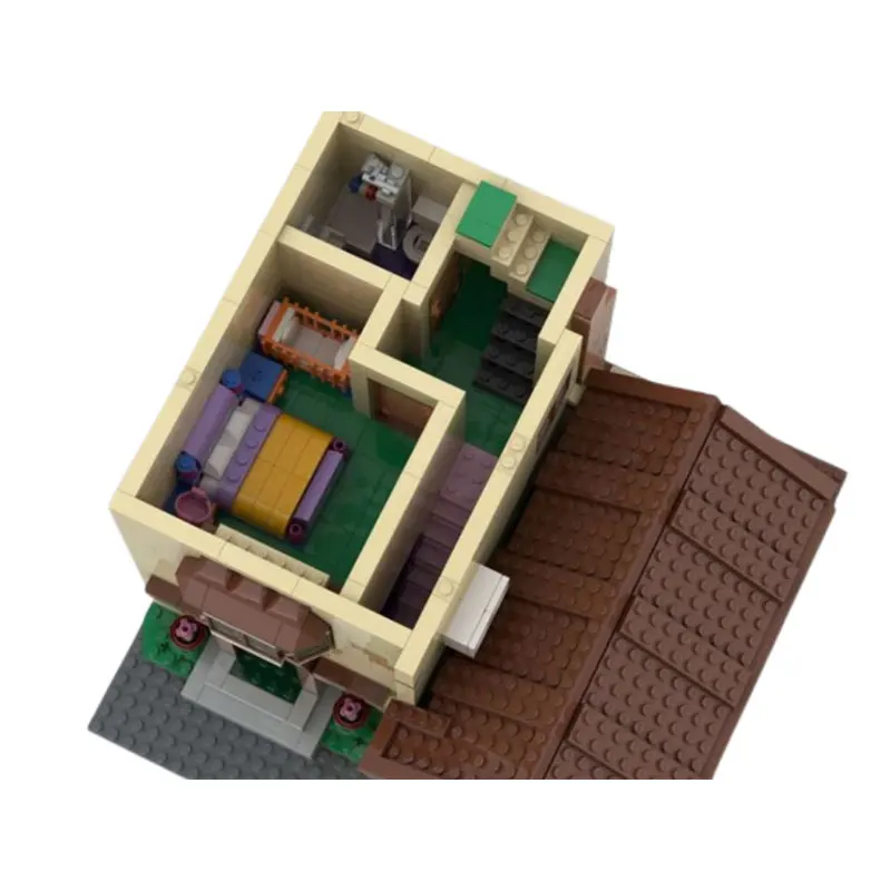 Spot MOC-100451 1384 stücke Haus Kleine Partikel Montage Bausteine Pädagogisches Spielzeug Modell Geschenk Set Ornamente