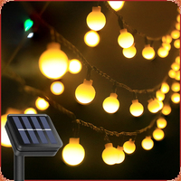 1Pack  LED Solar Globe String Lights 20/50/100LED Waterproof Outdoor Fairy Light for Garden Camping Wedding Party Decorations
