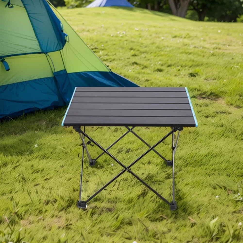 Outdoor Folding Table Portable Storage Egg Roll Table Camping Desk Easy To Install Ultralight Aluminum Alloy Picnic Tables