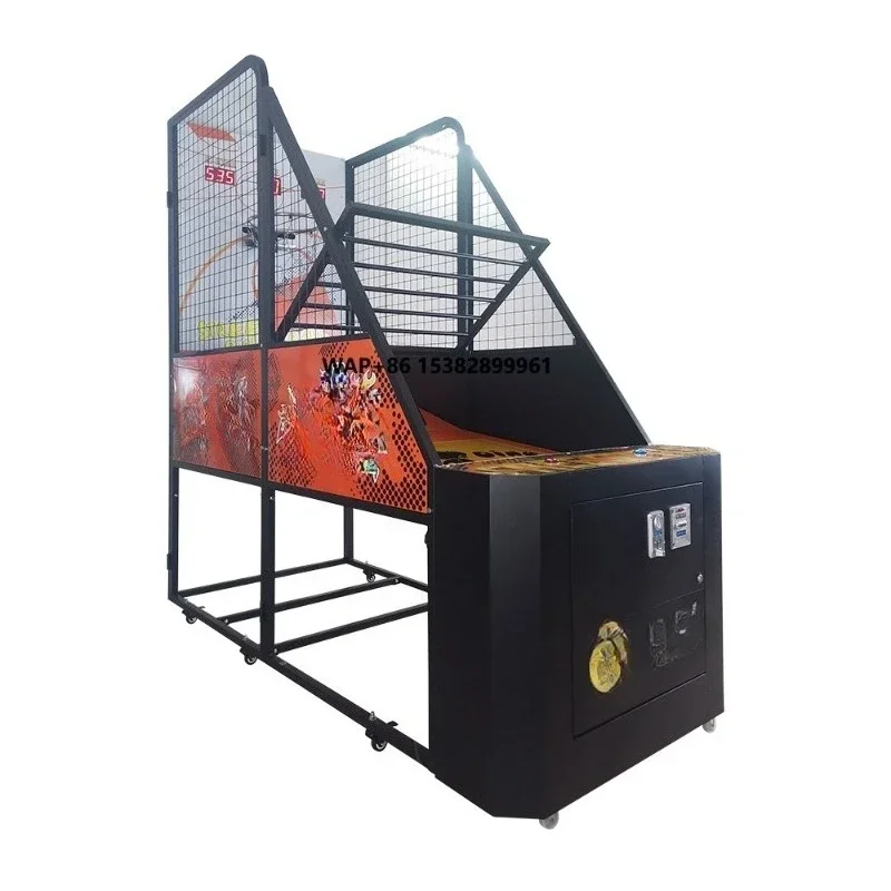 High Quality Metal Training Arcade Basketball Shooting Machine English Language Normal Basketball Shoot Game