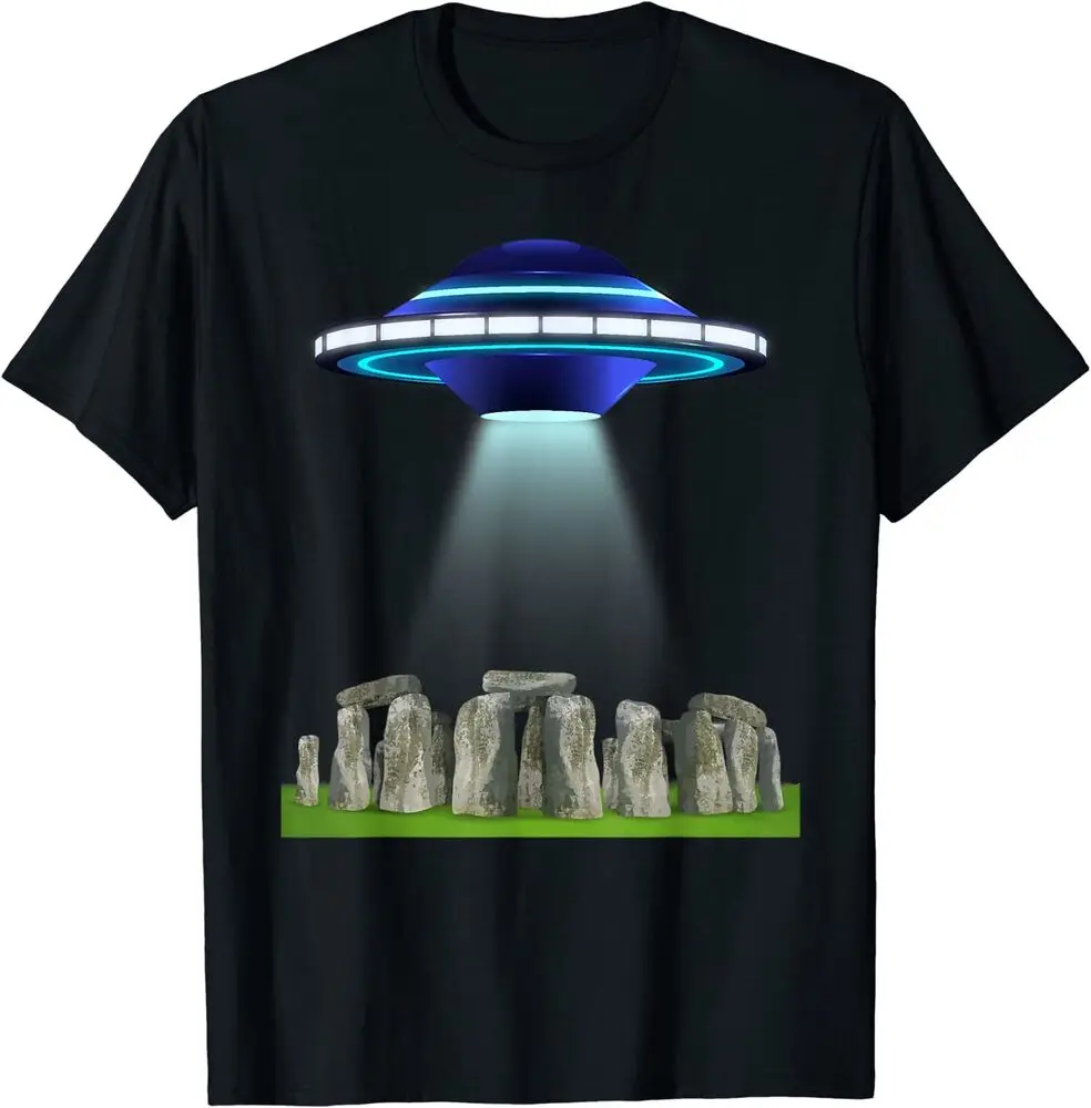 Aliens UFO Fun Gift T-Shirt Anime Graphic T-shirts For Men Clothing Women Short Sleeve Tees Vintage High Quality 100%Cotton