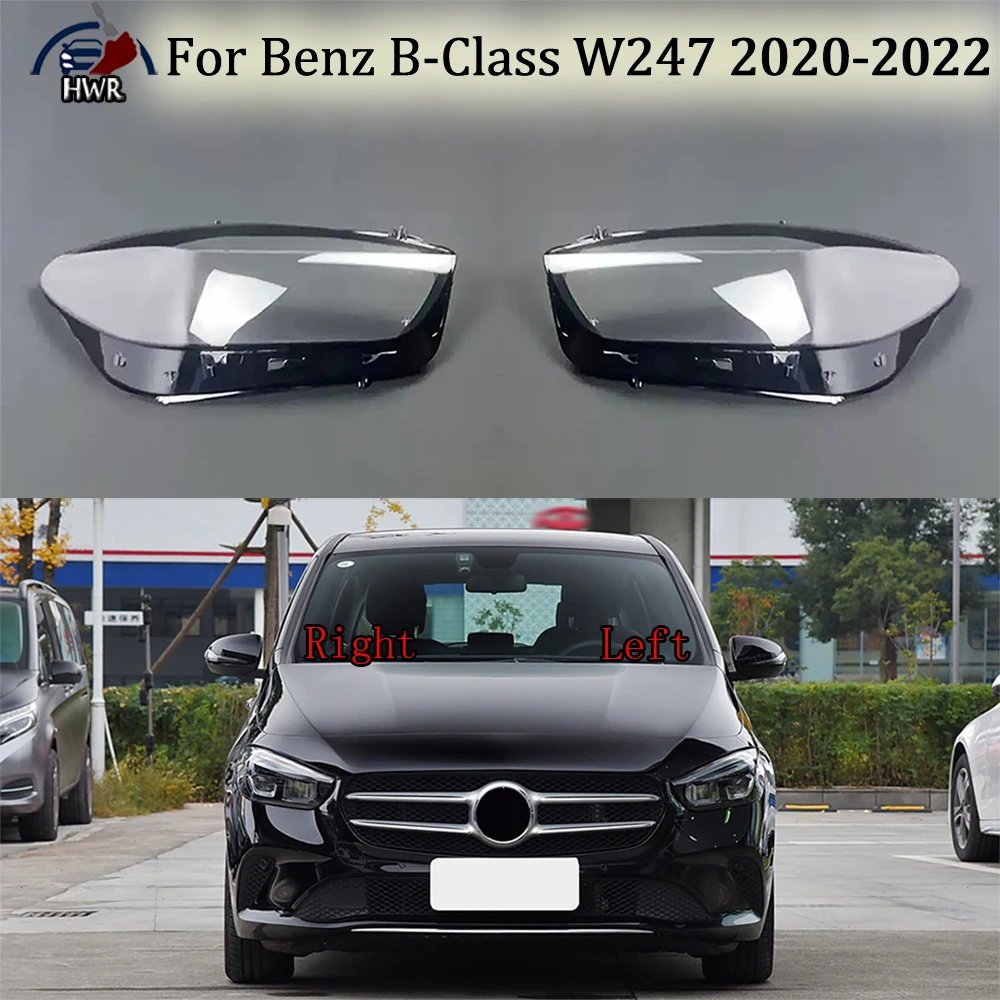 

Transparent Headlight Cover Lamp Shell Glass Lens Replace Original Lampshade For Benz B-Class W247 B180 B200 B260 2020 2021 2022