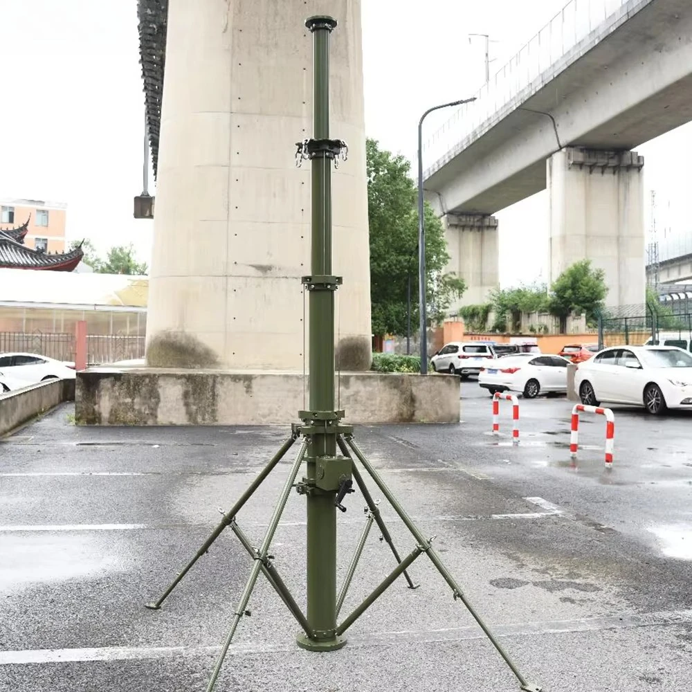 Manual vertical spraying winch upward telescopic winch upward mast