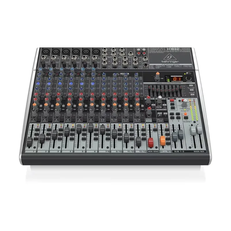 Behringer X1832USB Xenyx Analog Mixer 18 Chan nels & Built-In USB Sound Card Studio Music Equipment Stage Analog Console