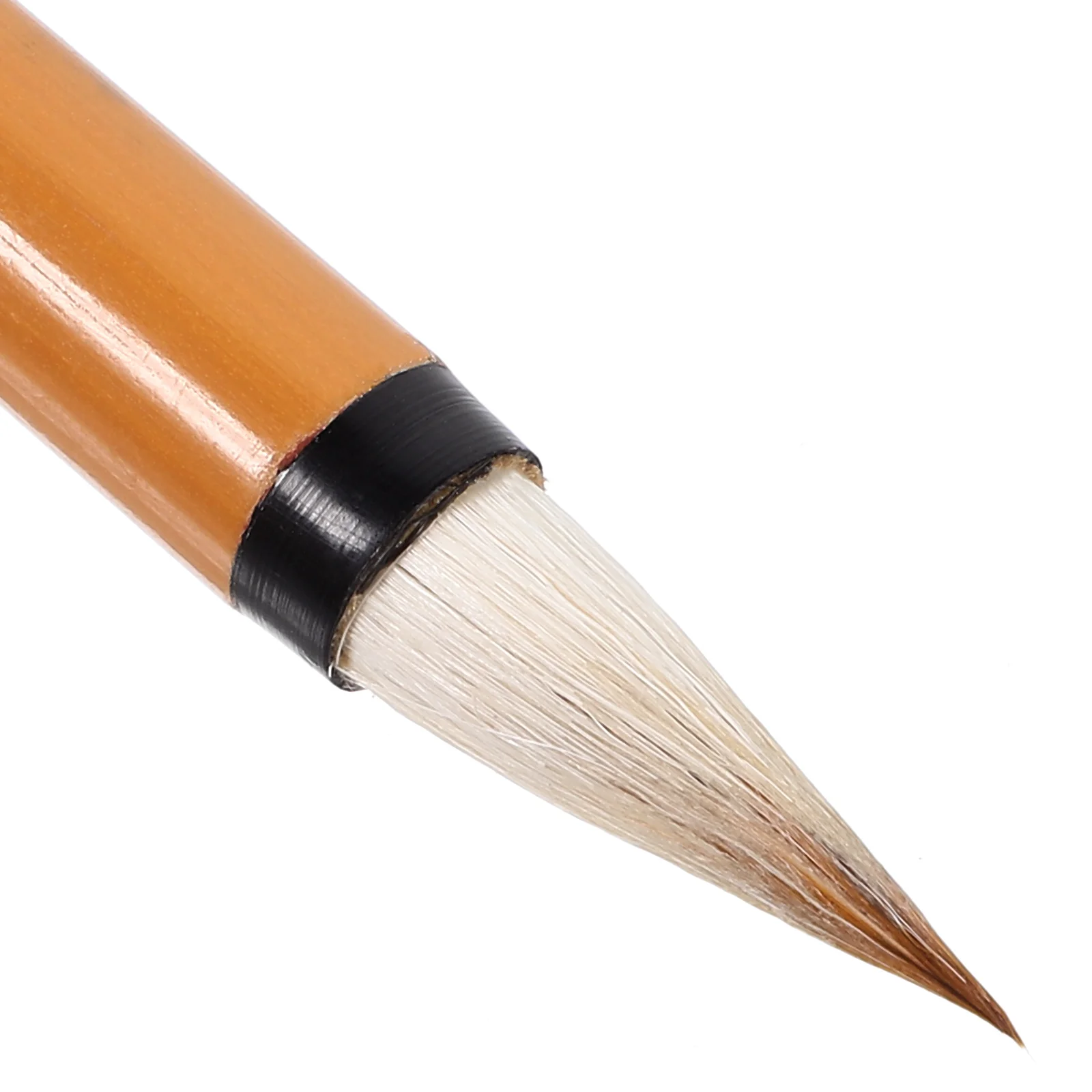 

Lower Case Writing Brush Chinese for Art Calligraphy Pens Students Drawing Ink Brushes Green Bamboo Holder Beginners
