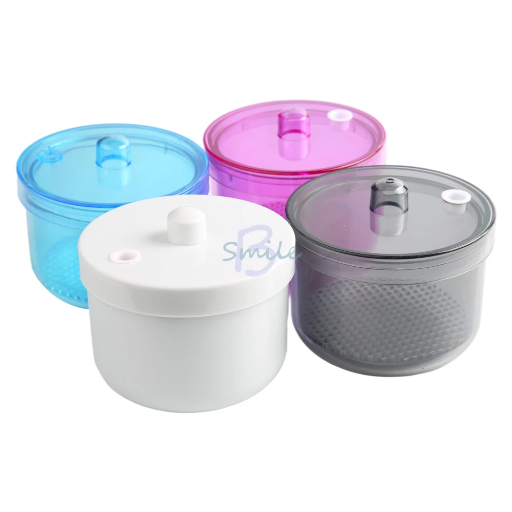 1pc Dental Disinfection Cup with Net Basket Case Autoclavable Sterilize Plastic Disinfection Box Soak Oral Dental lab use tool