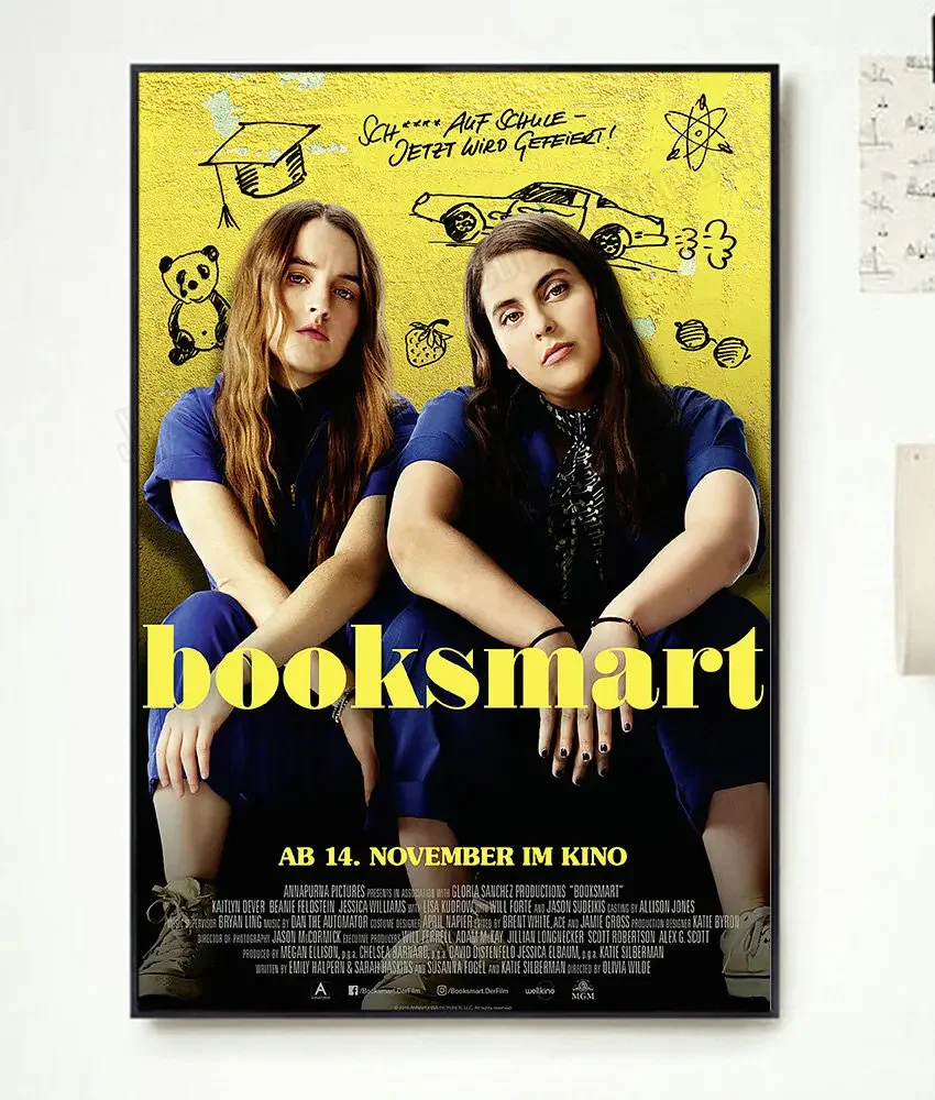 NP046 Booksmart Movie 2 Classic Film Fashion Trend Beautiful home Art Decor Silk Poster Wall Sticker Deco Gift