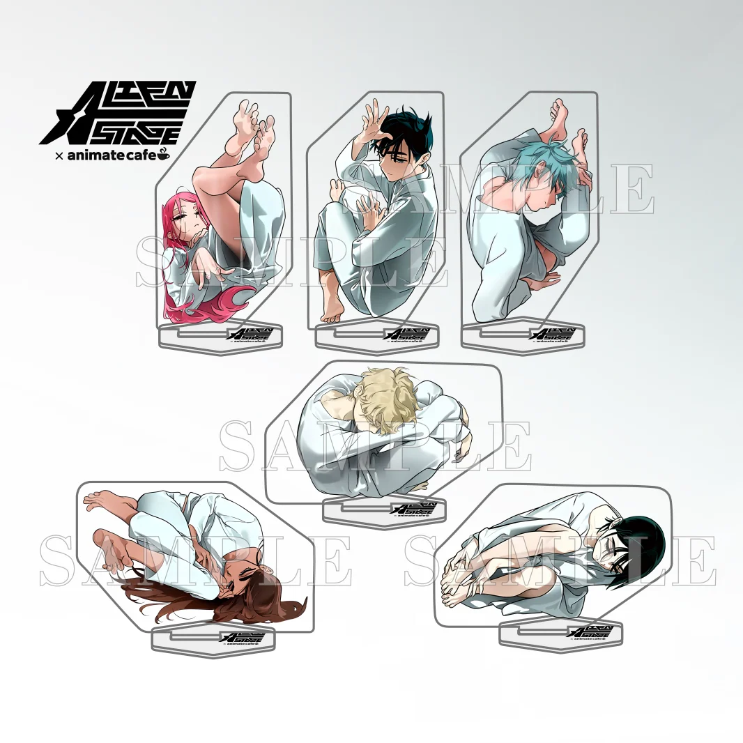 ALIEN STAGE Mizi Till Ivan Luka Sua Hyuna Cafe Collaboration Series Double Sided Acrylic Stand Keychain New Anime Stand Decor