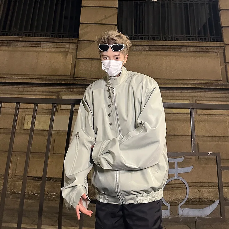 

Мужская одежда свободного кроя в американском стиле ретро Jaet ort Sle High Street, осень-зима, большие размеры 250, верхняя одежда Pou Design Sense