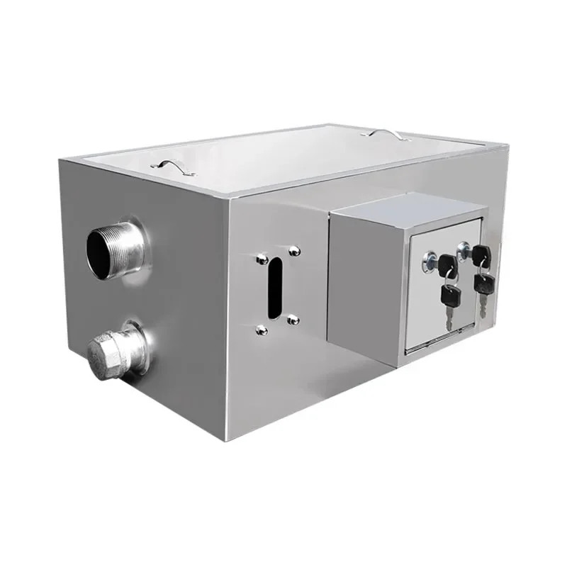 Commercial hotel oil-water separator filter water oil kitchen catering grease trap automatic stainless steel sewage small