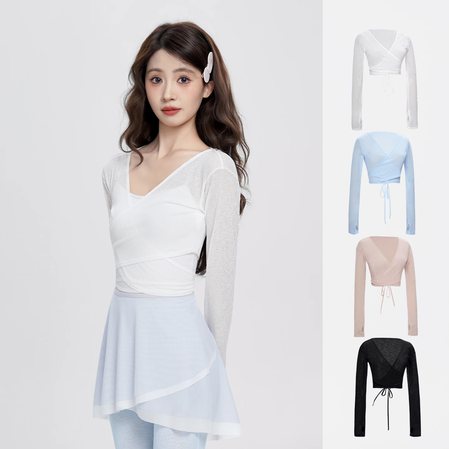 tops-de-danca-para-meninas-tops-de-ballet-camisetas-de-yoga-blusa-feminina-com-decote-cruzado-frontal-manga-longa-tops-de-danca-em-tule-poliester-classico